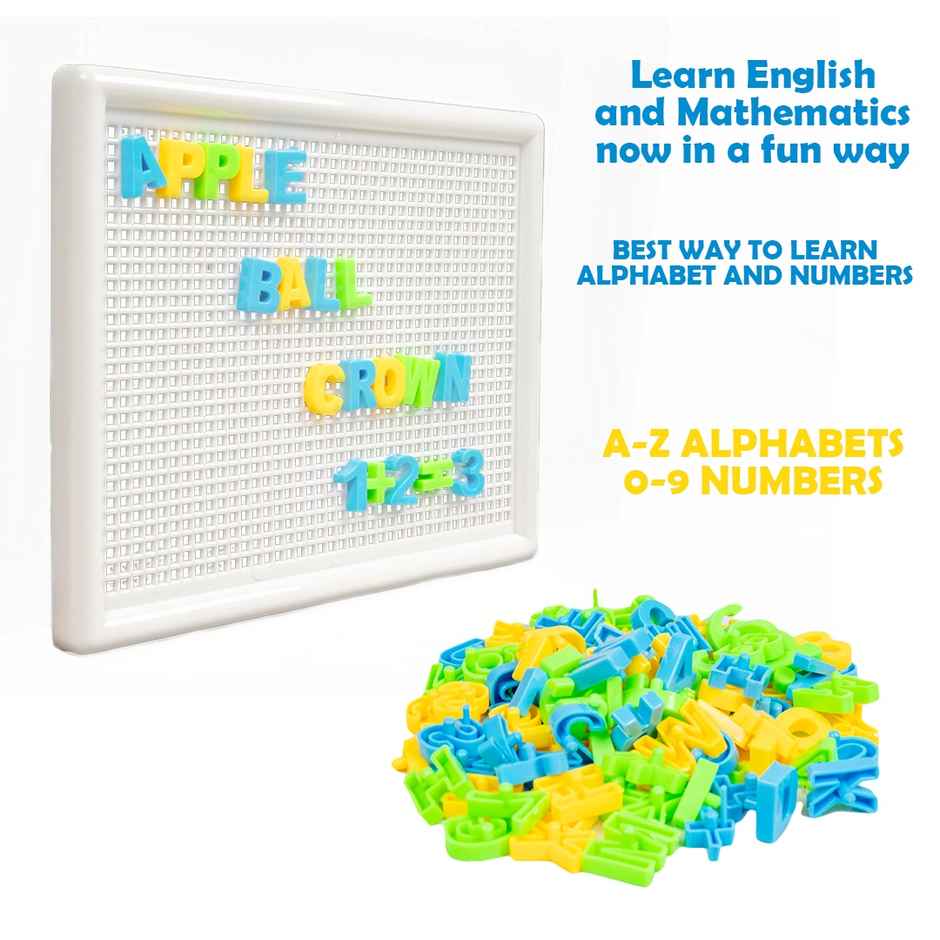 Ratna's Letter Mosaic Sr. | 1 Letter board, Alphabet & Number Pieces| 3+ Years