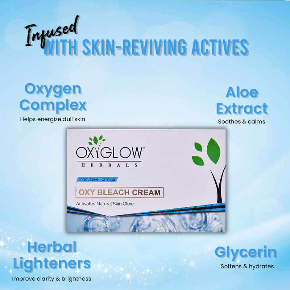 Oxyglow Herbals Oxy Bleach Cream Enriched With Active Fruit Ingredients