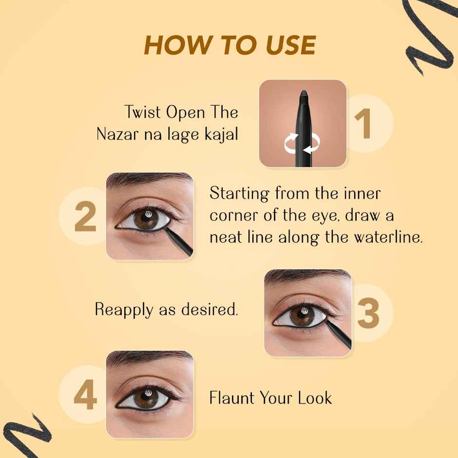 LoveChild Masaba Nazar Na Lage - Smooth | Talking Kajal - Intense Black