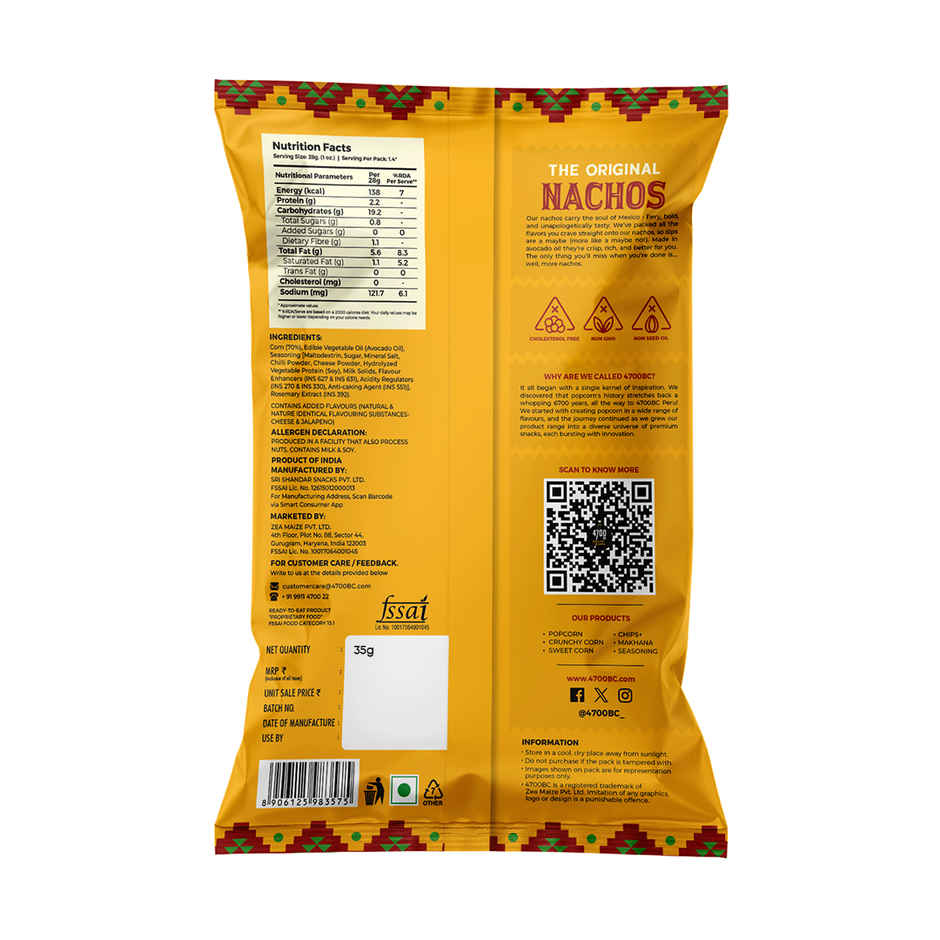 4700BC Cheese & Jalapeno Nachos | Made In Avocado Oil