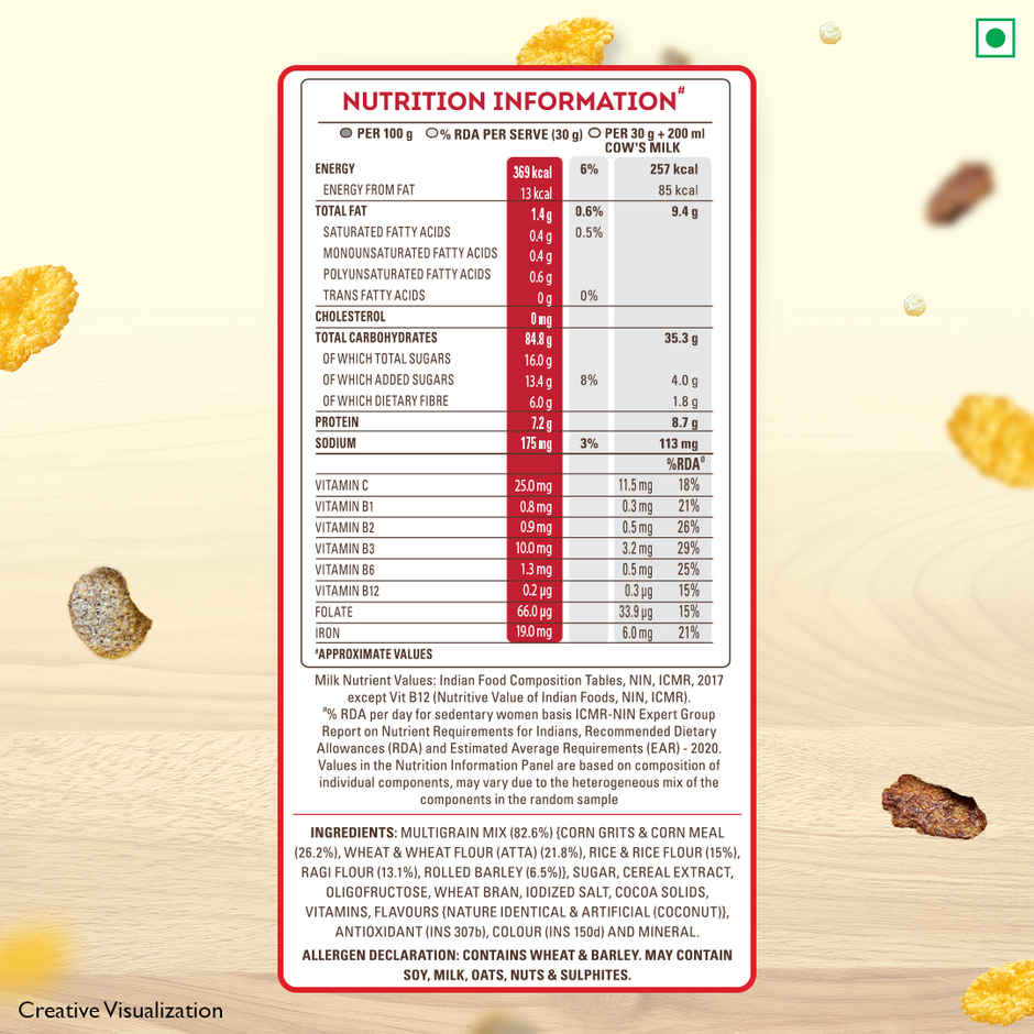 Kellogg's Multigrain Plus Corn Flakes | Power Breakfast | 6 Vitamins