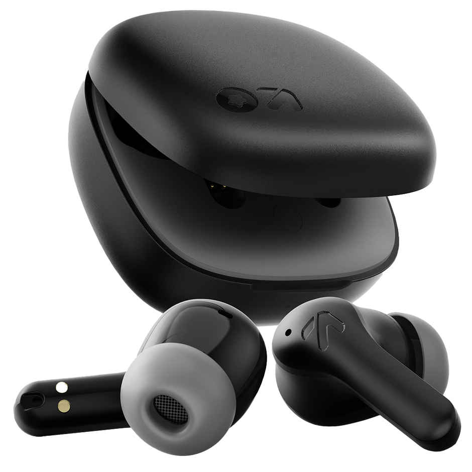 GOBOULT K10 in Ear TWS Earbuds with 50H Playtime, 4 Mic Clear Calling, 45ms Low Latency, 10mm Drivers, Touch Control, Type-C Fast Charging,TWS Ear Buds Wireless - Pure Black