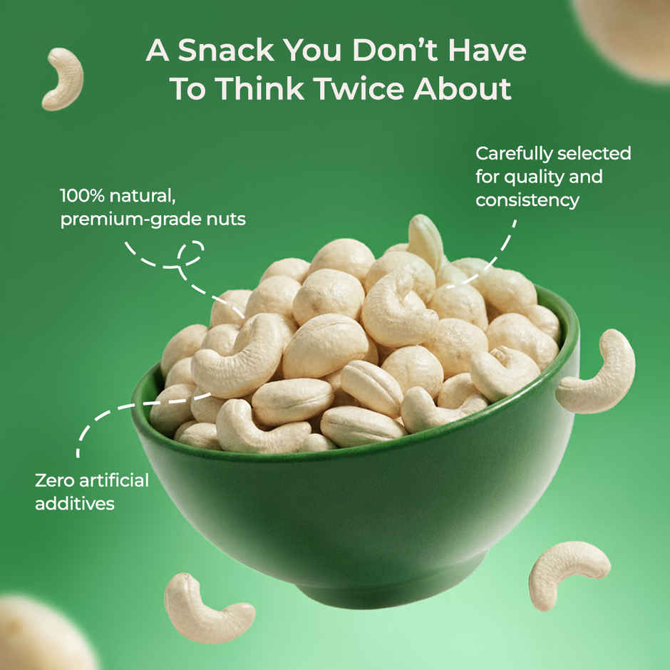 Khetika Premium Cashews | Kaju Whole | Unpolished | Rich in Fiber Combo