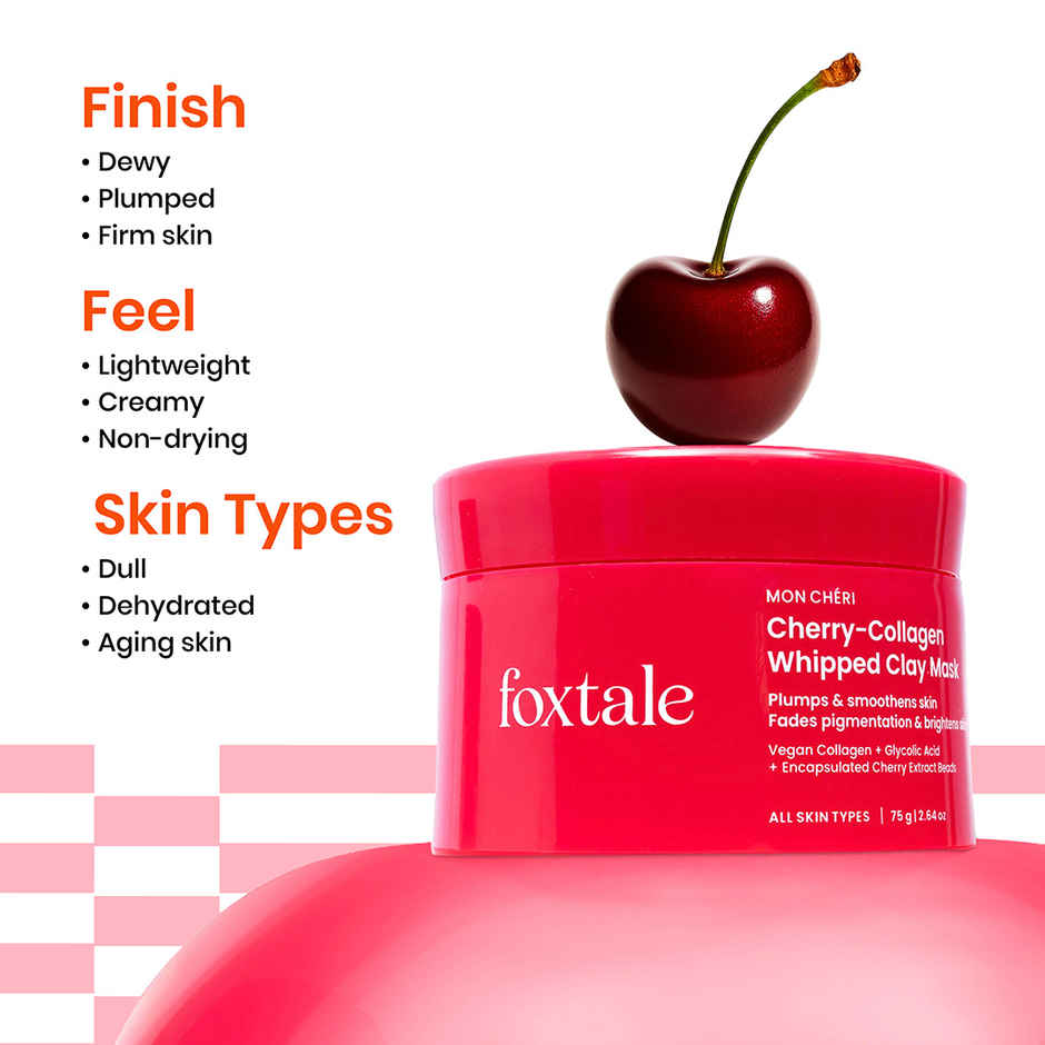 Foxtale Mon Cheri Cherry-Collagen Whipped Clay Mask