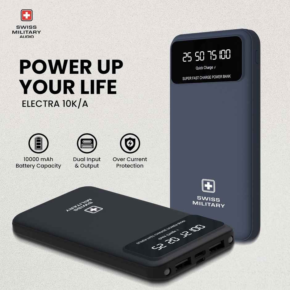 Swiss Military Audio Power Bank SM - Electra 10k-a