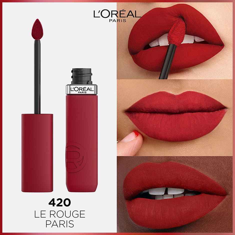 L'Oreal Paris Infallible Matte Resistance Liquid Lipstick, Le Rouge Paris 420
