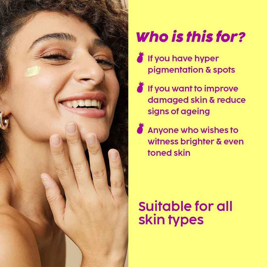 Plix Pineapple De-pigmentation Moisturizer with Symwhite Plus for Hyperpigmentation & Dark Spot Correction