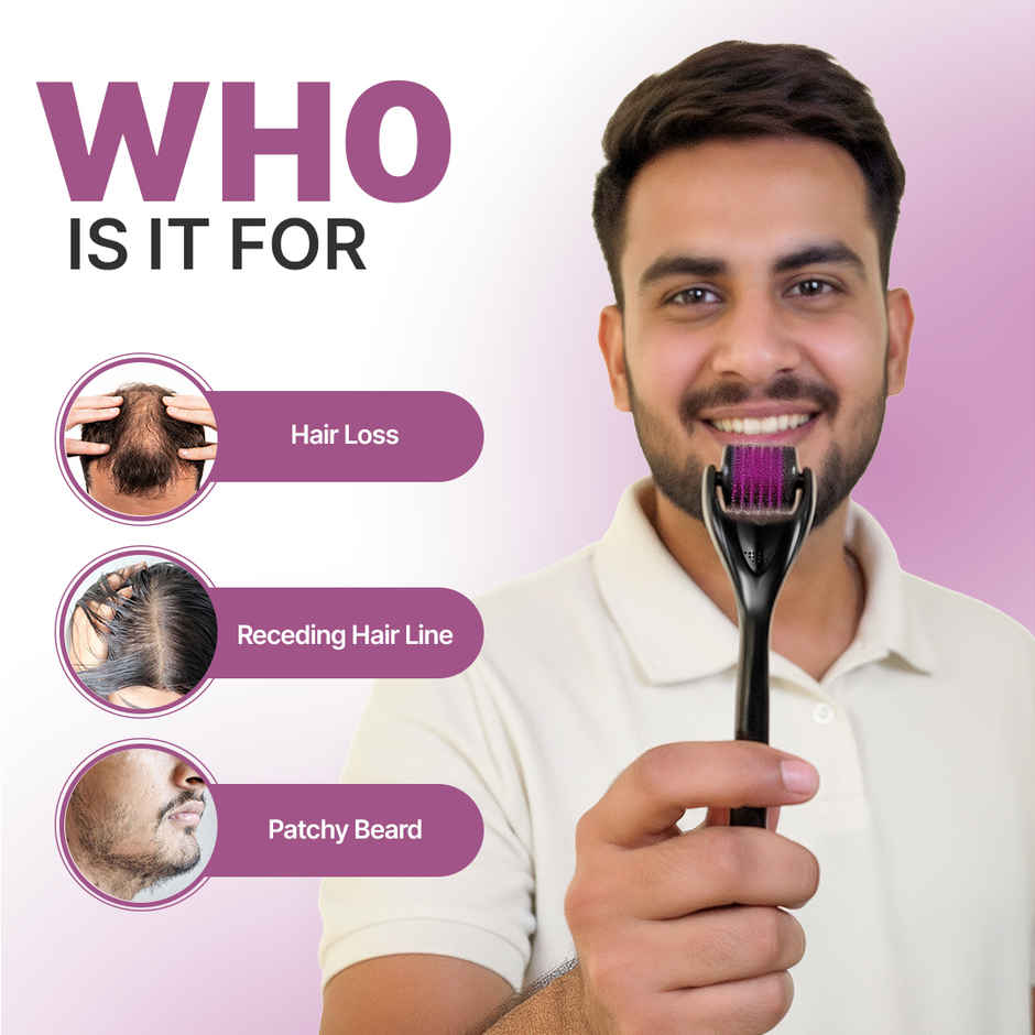 Sotrue Derma Roller 0.5 mm with 540 Stainless Steel Needles | Free Sanitizer 30ml