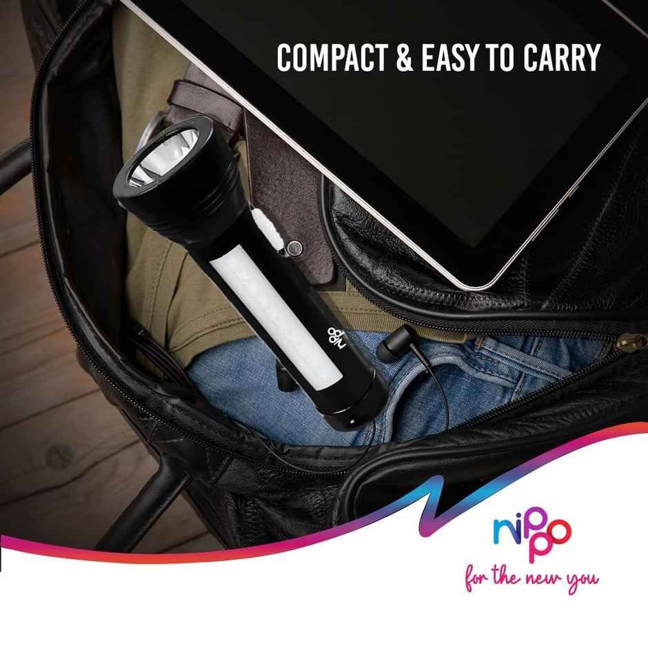 Nippo Nova Rechargeable LED Torch with Side Light
