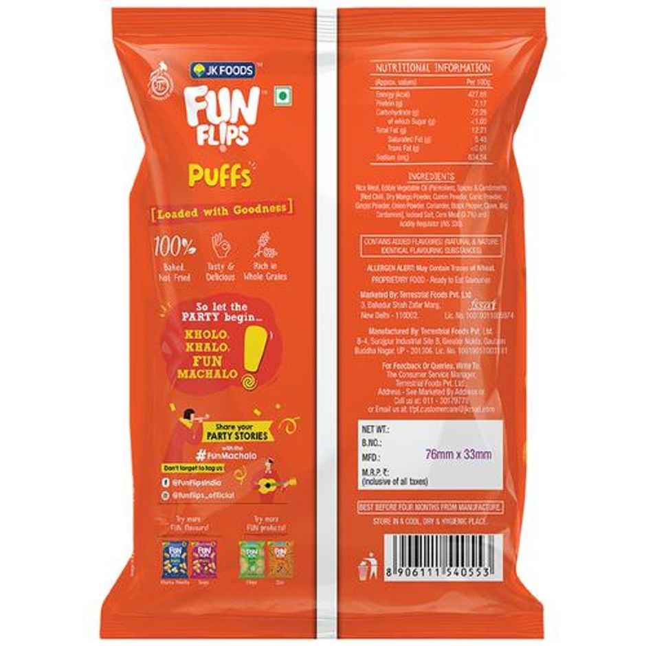 Fun Flips Puffs Masala Healthy Baked Snacks
