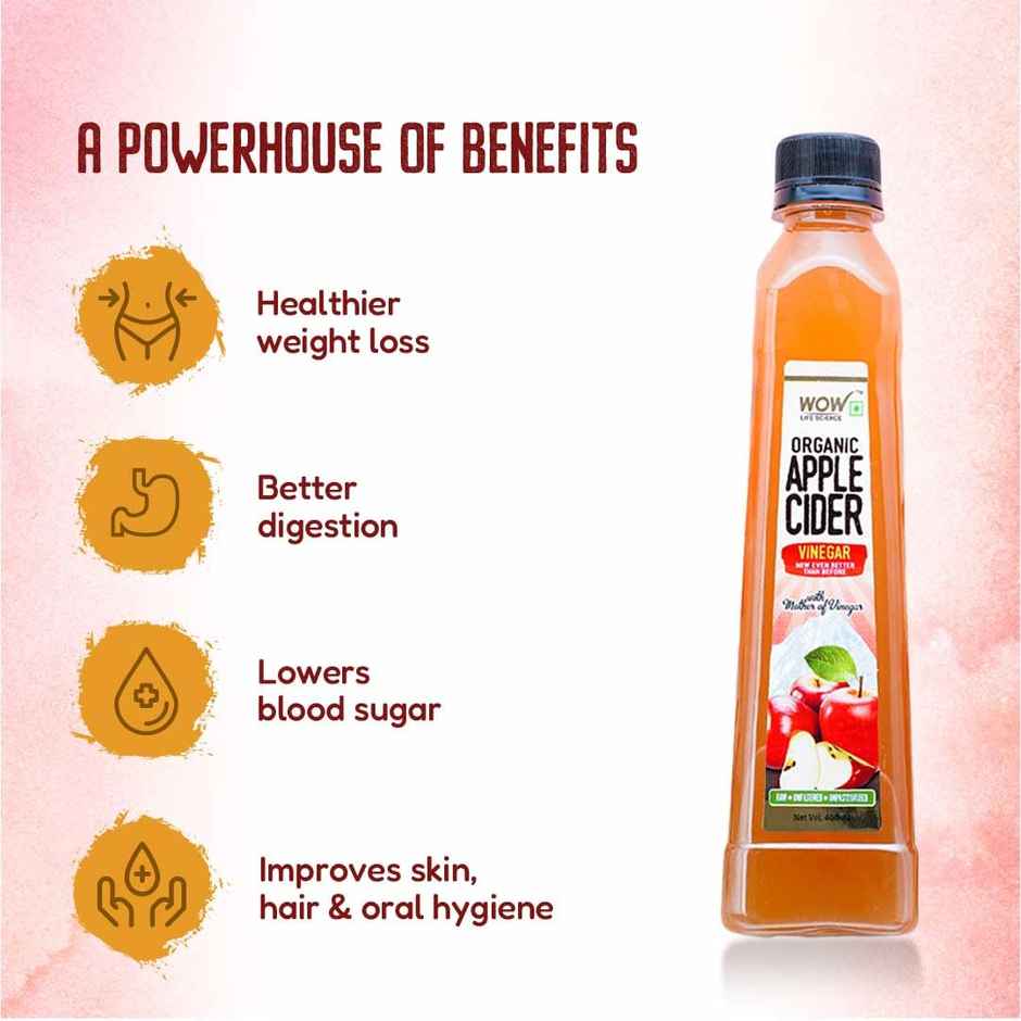 WOW Life Science Organic Apple Cider Vinegar