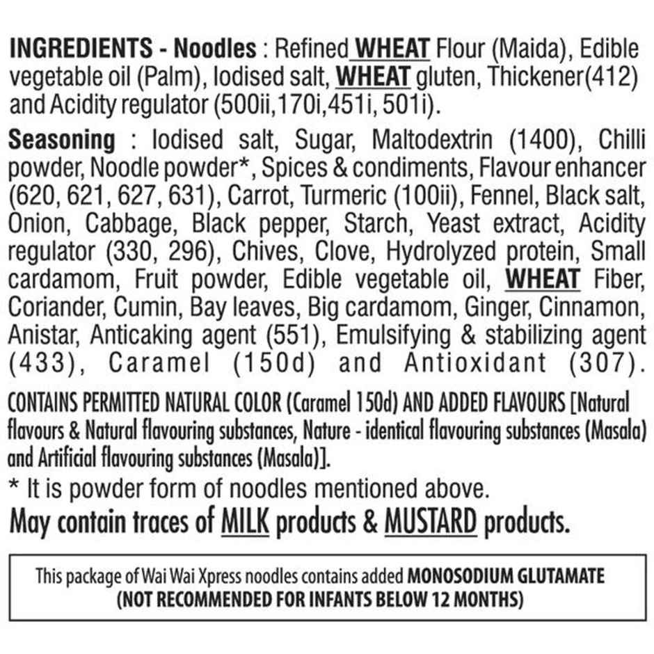 Wai Wai Express Instant Masala Delight Noodles
