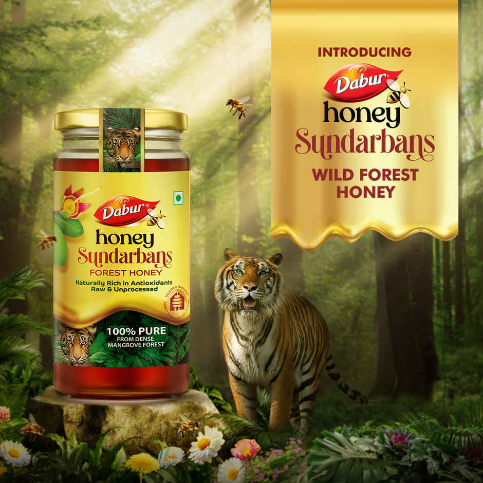 Dabur Honey Sundarbans, Absolutely Pure Wild Forest Honey - Rich in Antioxidants