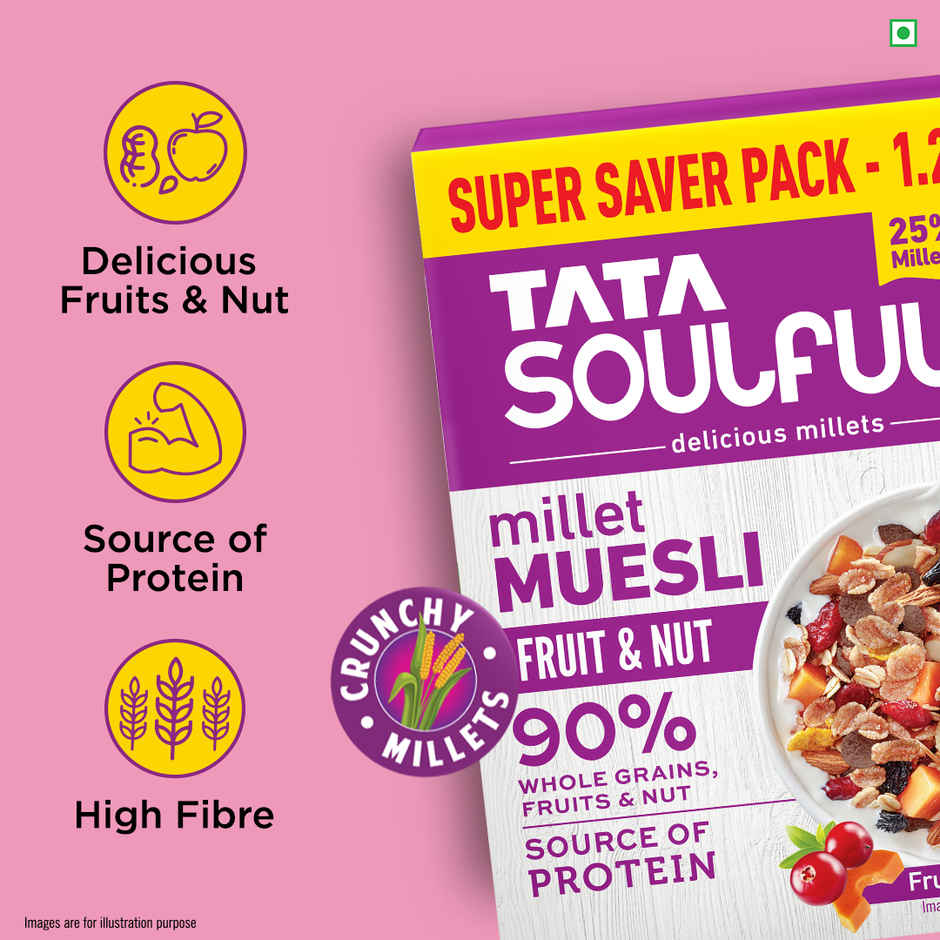 Soulfull Millet Muesli Fruit & Nut Almonds & Real Fruits