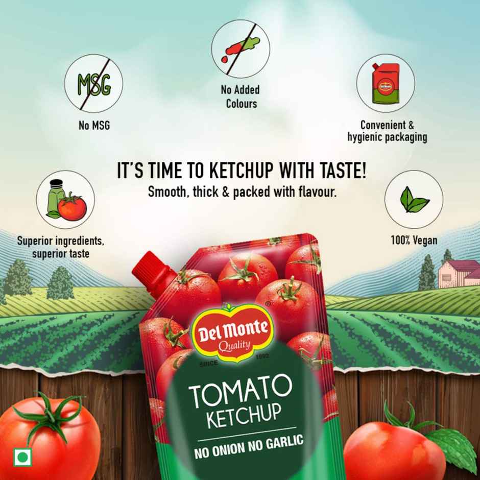 Del Monte Quality Tomato Ketchup No Onion No Garlic