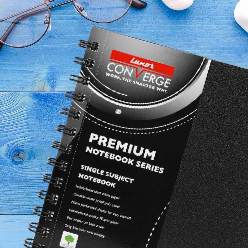Luxor Single Ruled Notebook (A4 - 21.6 x 27.9 cm, 160 Pages)
