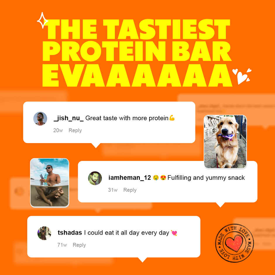 Yoga Bar 10g Protein Bar, Coffee Rush, Date Sweetened, Raw Cold Pressed
