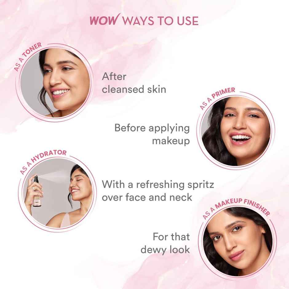 WOW Skin Science Himalayan Rose - 99% Pure Rose Water Rose obtained from Kannauj