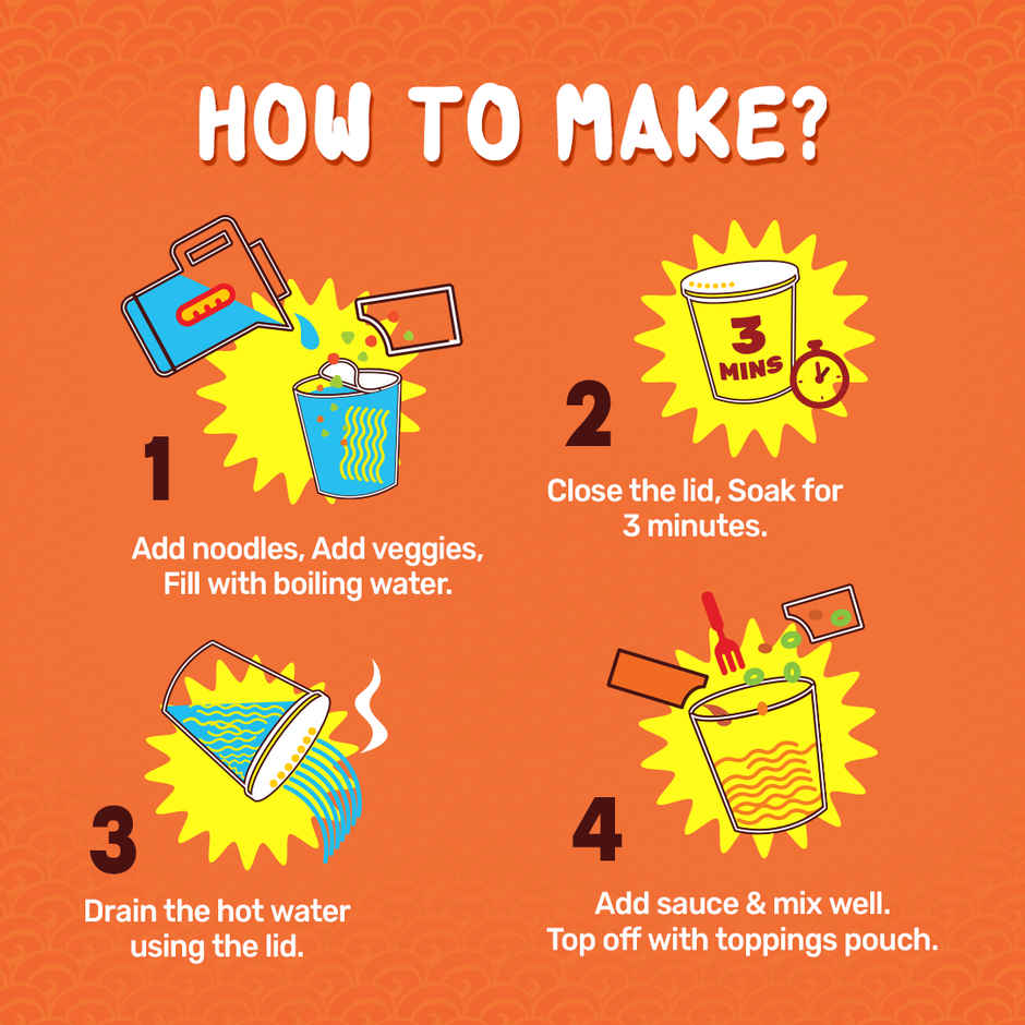 Masterchow Instant Cup Noodles - Chowmein Flavour(100gms) & Masterchow Spicy Sichuan Chilli Oil(170gms) Combo