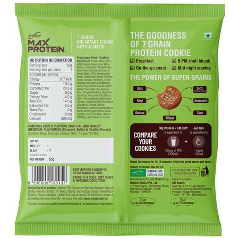 Ritebite Max Protein Cookie Nuts & Seeds, No Maida Multigrain Premium Biscuit Cookies Combo