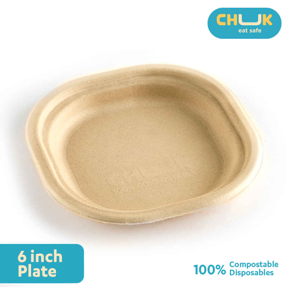Chuk Eco-friendly Disposable Plate 6 inch