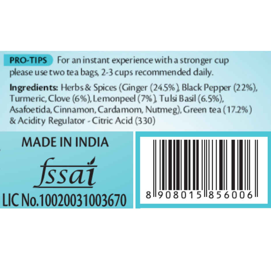 Roshi Desi Kahwa & Detox Green Teabags Combo