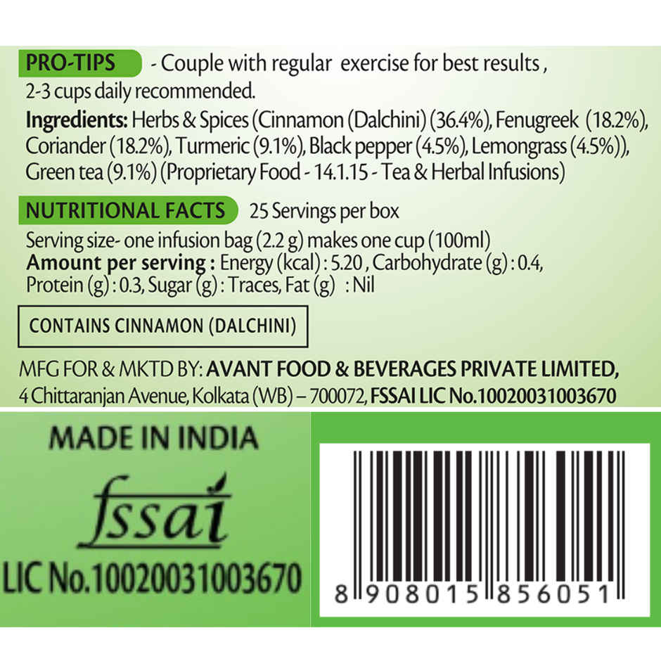 Roshi Weight Loss Green Tea & Digestive Tea Combo | Cinnamon, Lemongrass, Hibiscus & Ginger
