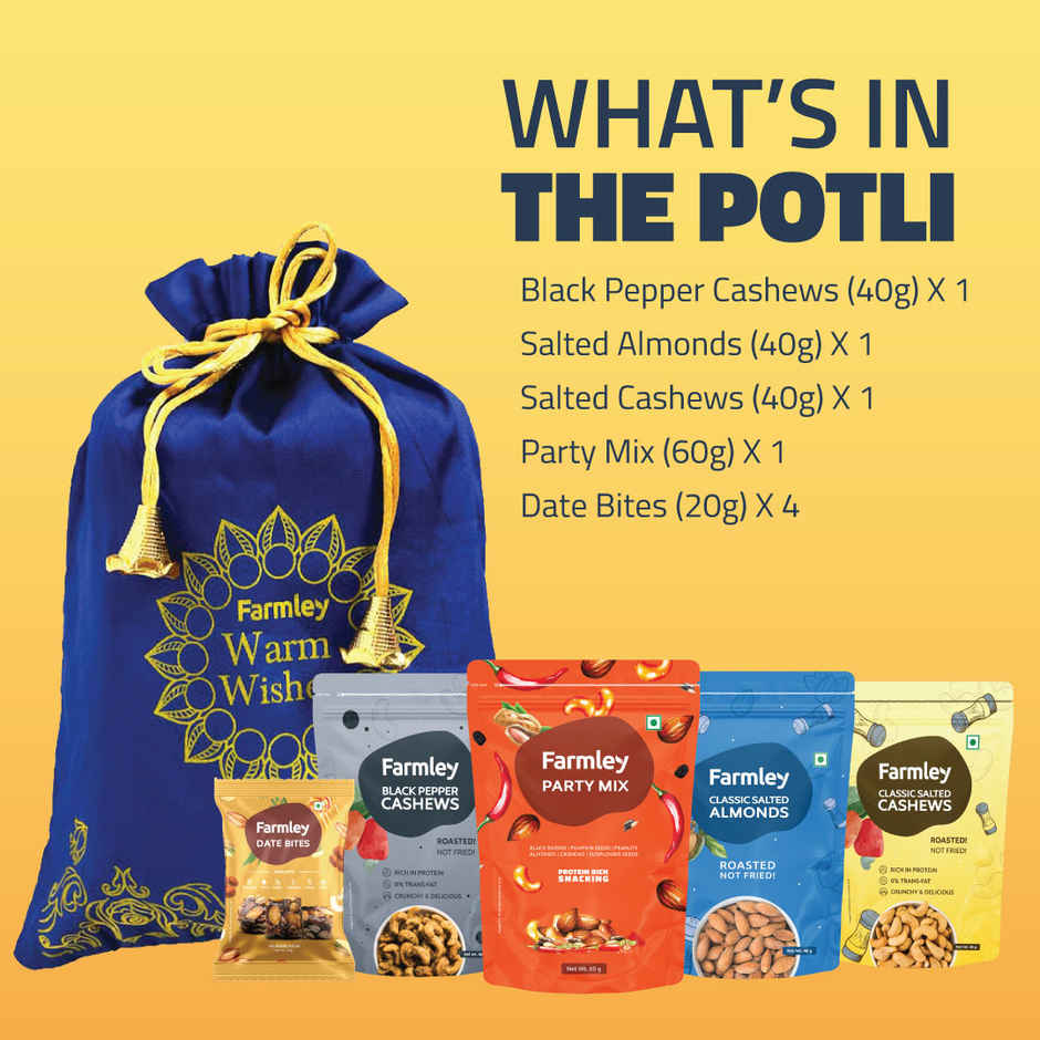Farmley Mix Dry Fruit Gift Pack Potli