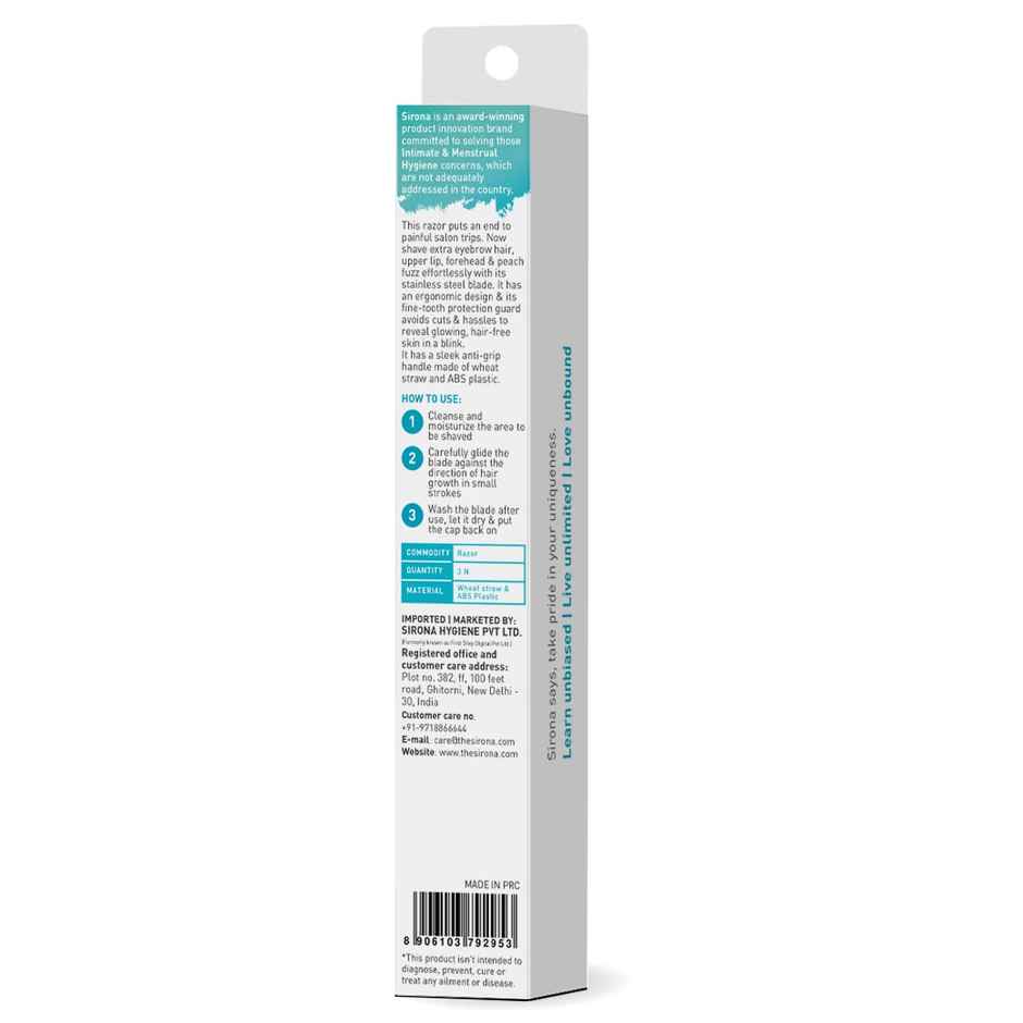 Sirona Blink And Glow Face Razor For Women Facial