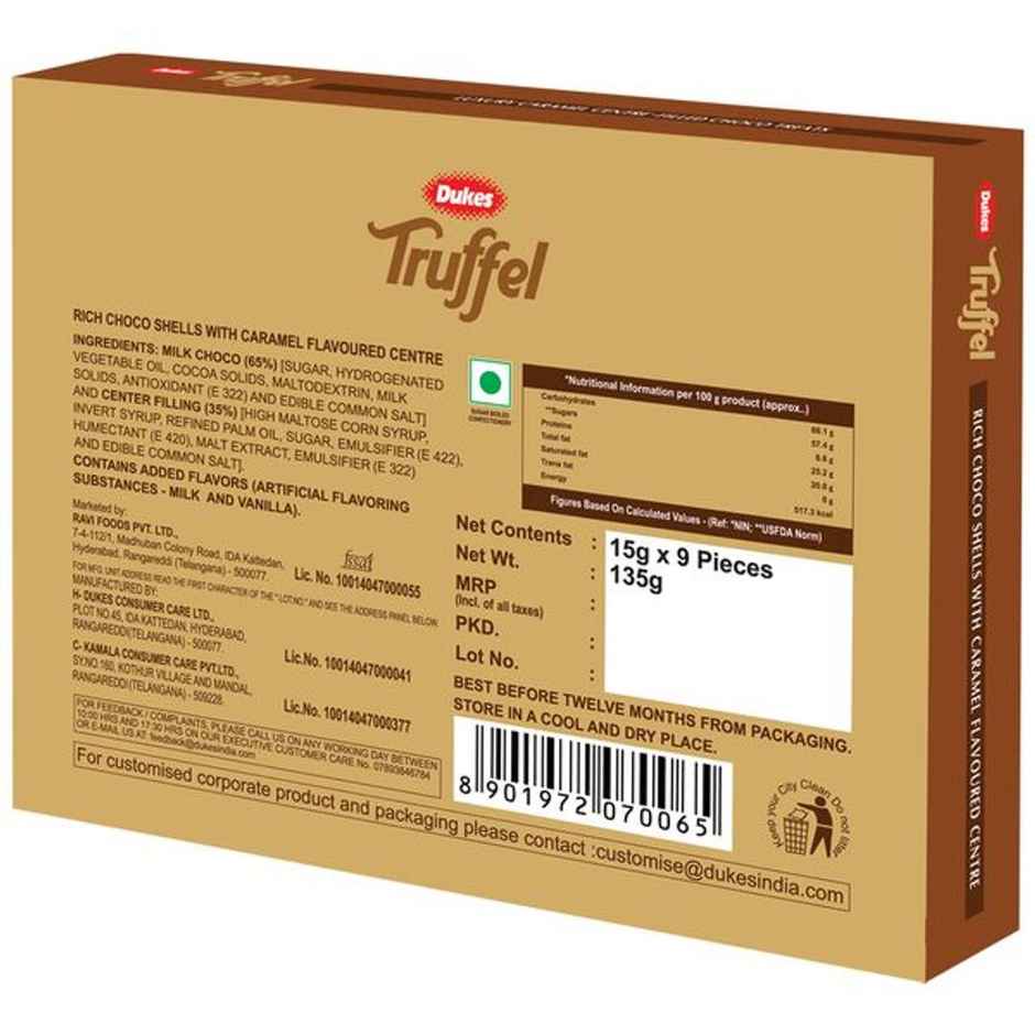 Dukes Truffel - Luxury Caramel Chocolate