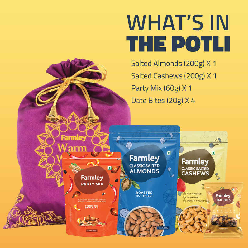 Farmley Mix Dry Fruit Gift Pack Potli