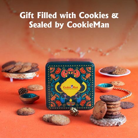 Cookie Man Premium Assorted Cookies Biscuits Gift Tin Pack