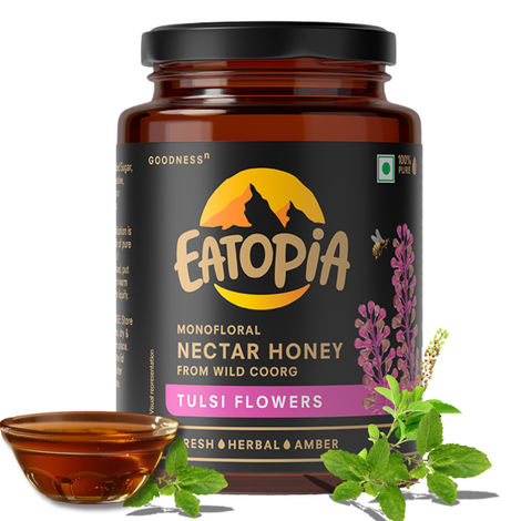 Eatopia Tulsi Honey | 100% Natural | No Added Sugar