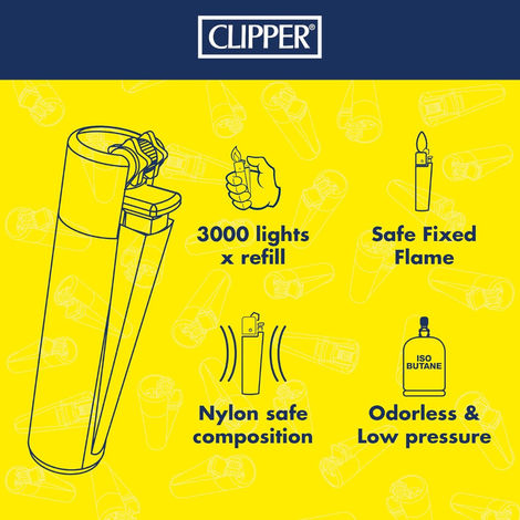 Clipper Lighter - Refillable and Reusable | CP-12 | Assorted Design