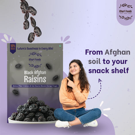 Khari Foods Black Raisins Dried