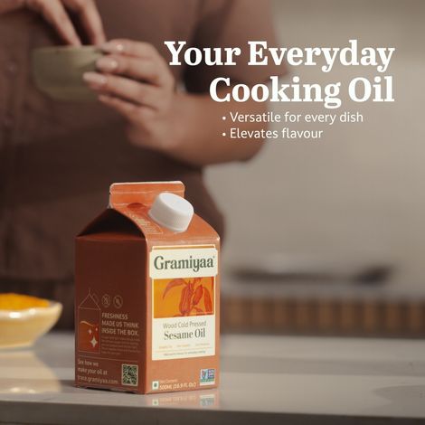 Gramiyaa Sesame - Gingelly (Til) Wood Cold Pressed Oil