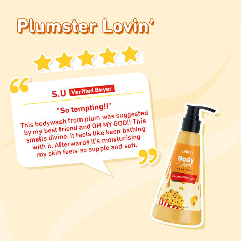 Plum Bodylovin' Caramel Popcorn Body Wash New