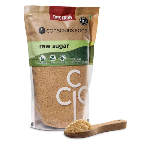 Conscious Food Raw Sugar Natural Unprocessed