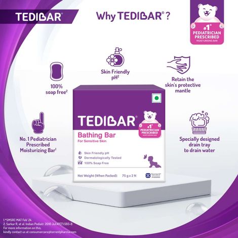 Tedibar Bathing Bar For Babies Sensitive Skin Pack