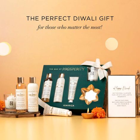 Kimirica Box of Prosperity | Luxury Self-Care Gift Set with Bath & Body Essentials | Premium Gifting