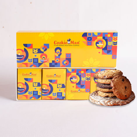 Cookie Man Premium  Assorted Cookies & Chocolate Gift Box Hamper Pack