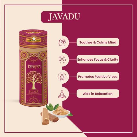 Mangaldeep Temple Bambooless Premium Dhoop Sticks - With Fragrance Of Javadhu