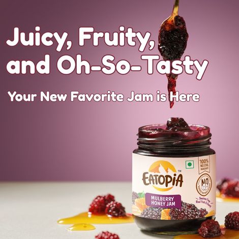 Eatopia Mulberry Fruit Honey Jam | No Added Sugar