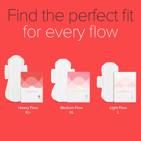 Nua Complete Comfort Pads with Disposal Cover for Heavy Flow | 12 XL+