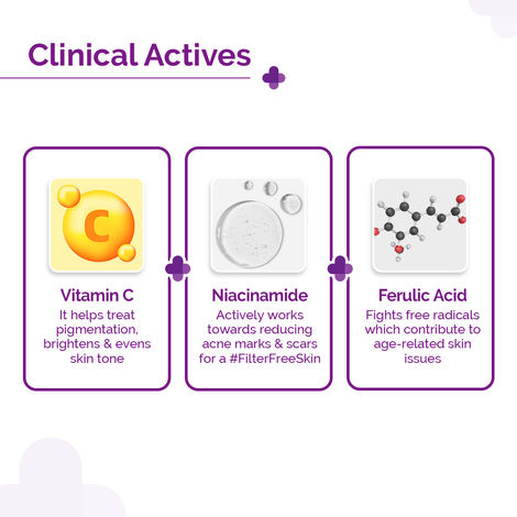 The Derma Co 10% Vitamin C Face Serum Reduces Pigmentation & Glowing Skin For All Skin Types