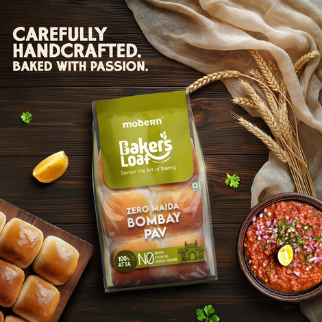 Baker's Loaf Zero Maida No Palm Oil Bombay Pav by Modern