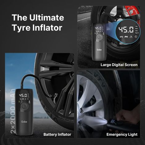 Qubo Smart Tyre Inflator |Cars & Bikes from Hero Group