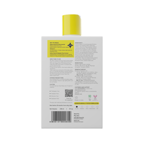 Chemist At Play Brightening Body Wash - 2% Vitamin C + Niacinamide Shower Gel For Women & Men