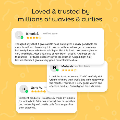 Arata Curl Hair Cream (Anti-Frizz & Moisture Locking)