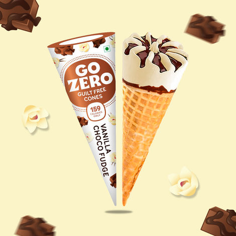 Go Zero - Vanilla Choco Fudge - Low Calorie Icecream Cone
